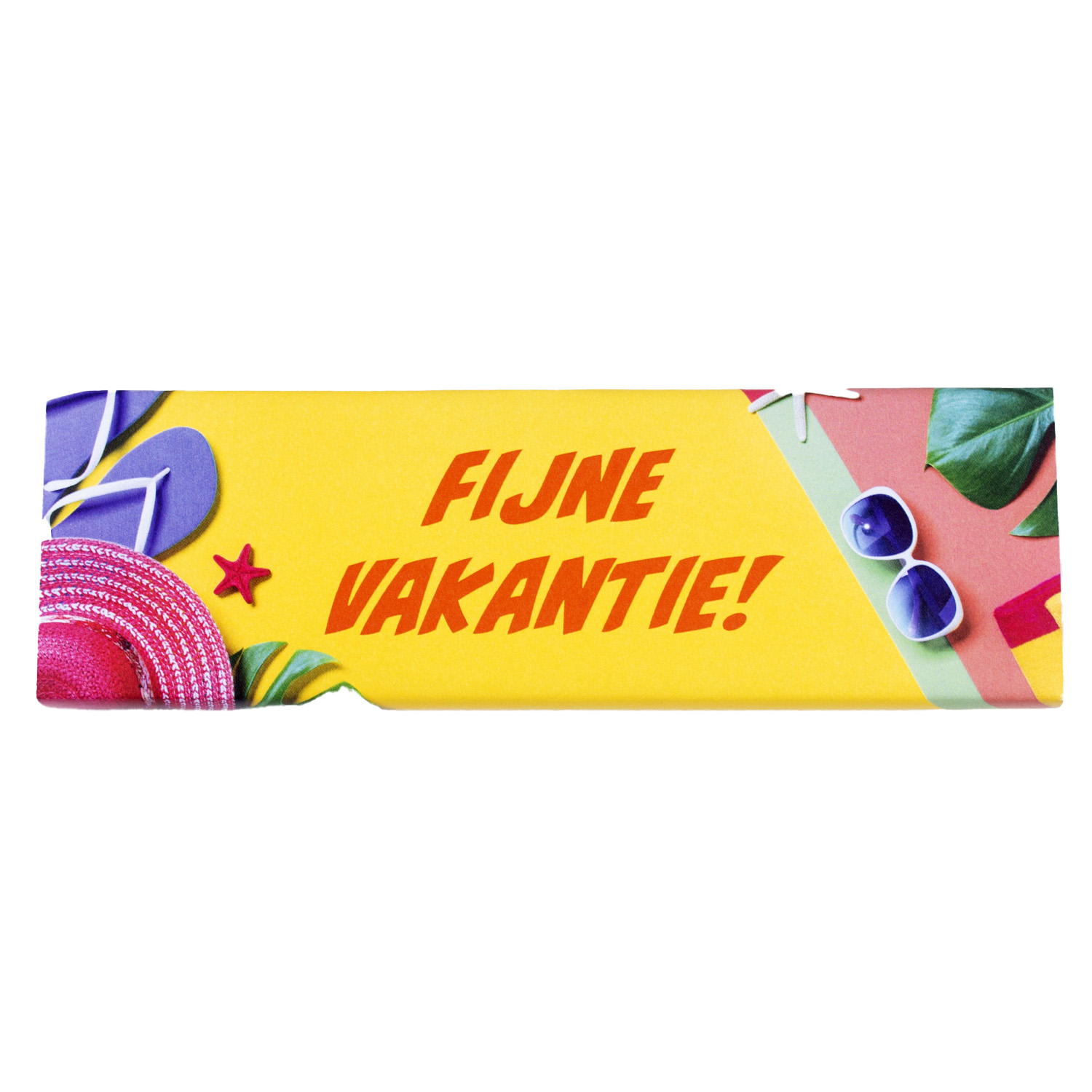 Chocoladereep " Fijne vakantie"