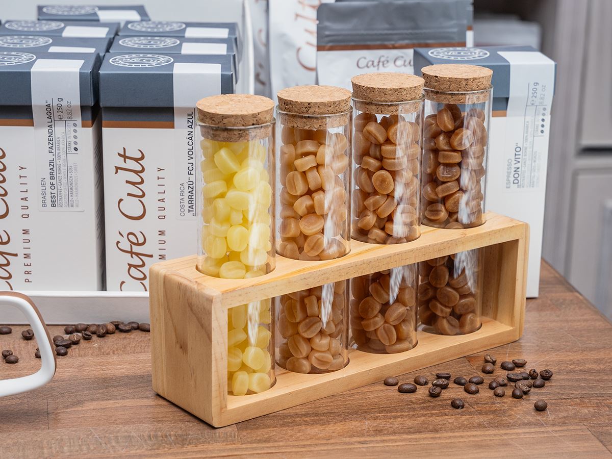 Glazen buisjes cadeauset losse thee