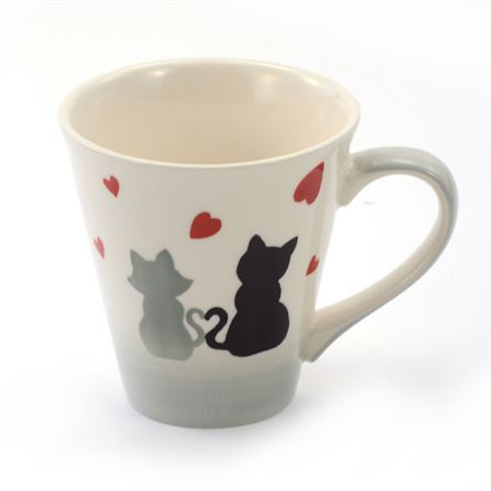 Theemok "Little cat grey & black"