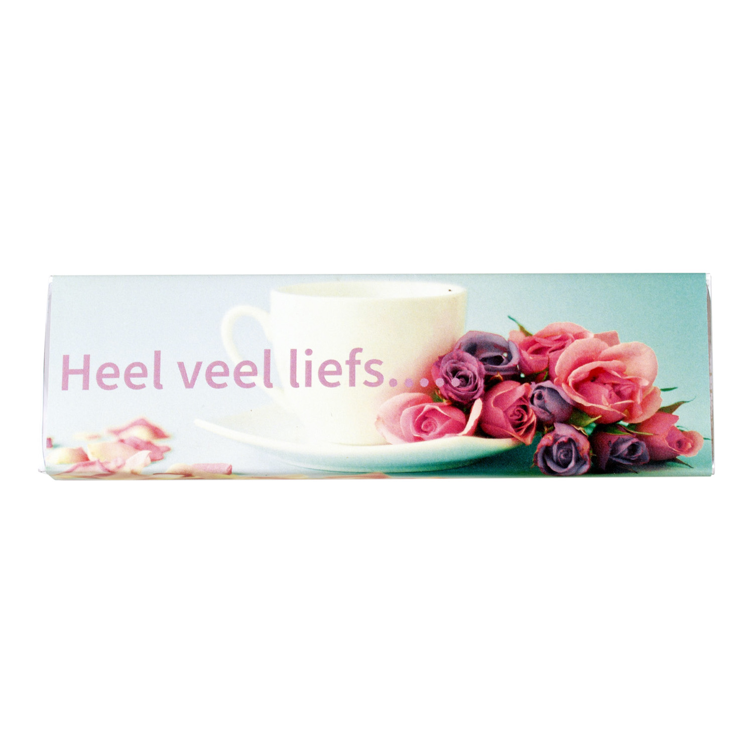 Chocoladereep " Heel veel liefs"
