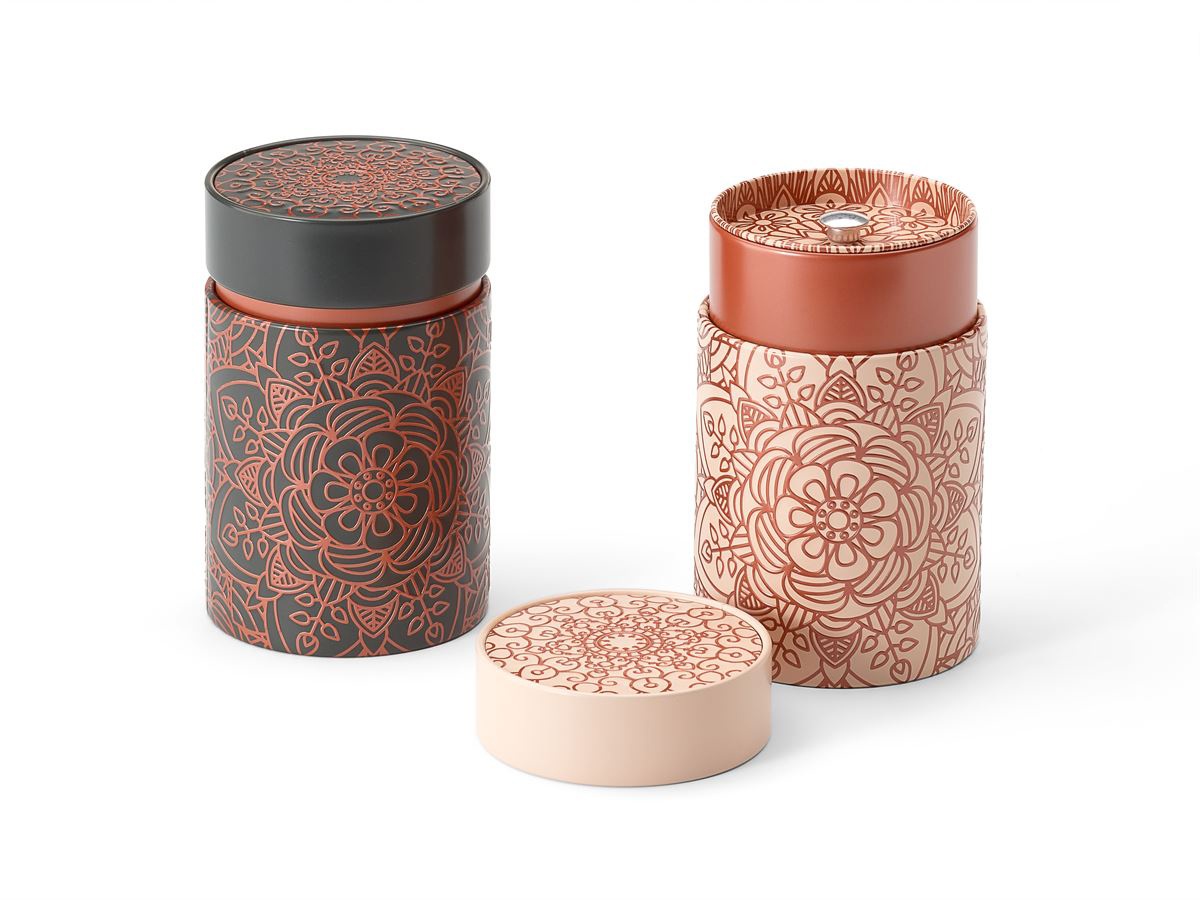 Mandala theeblik set 2 stuks Small