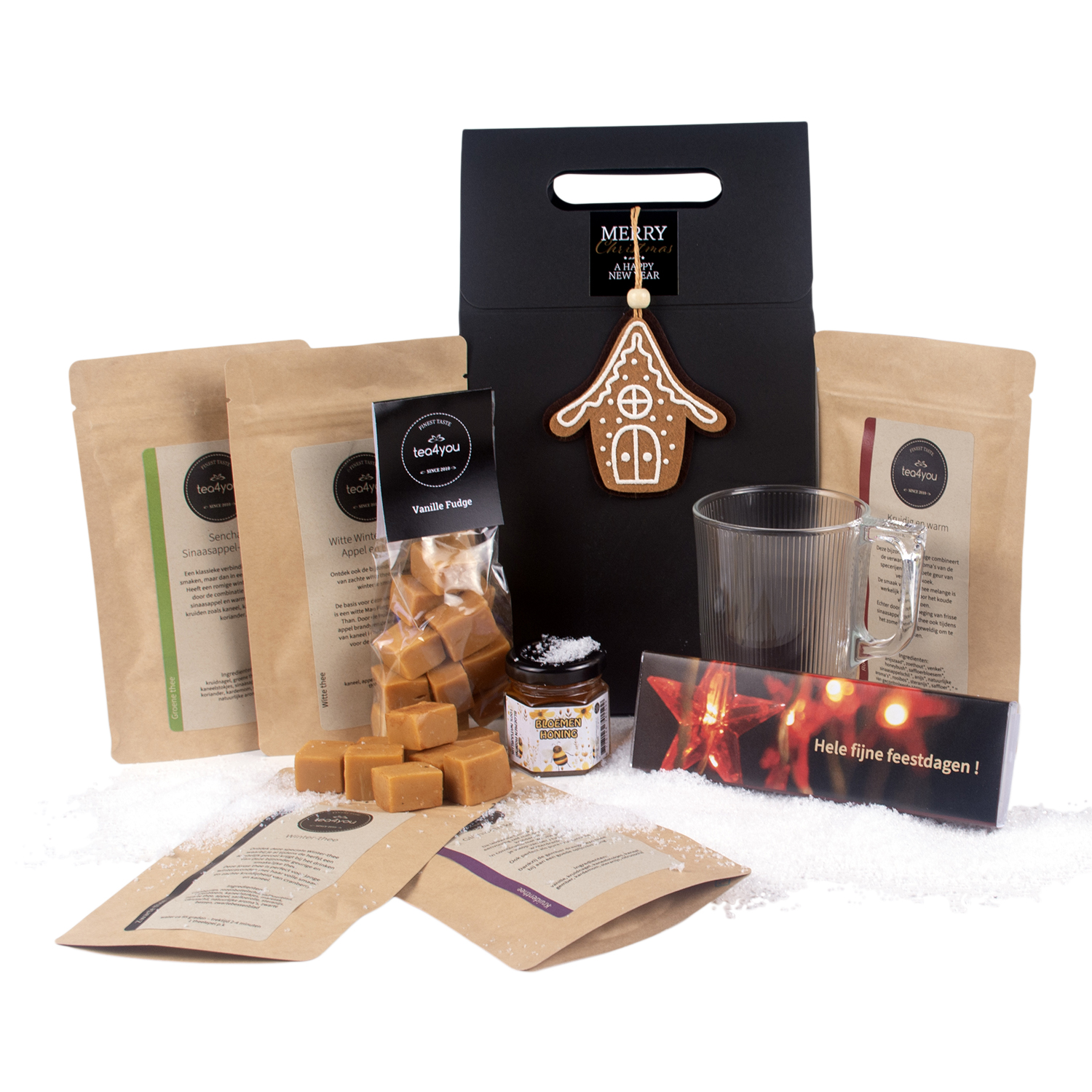 Warme winter-box met winterthee