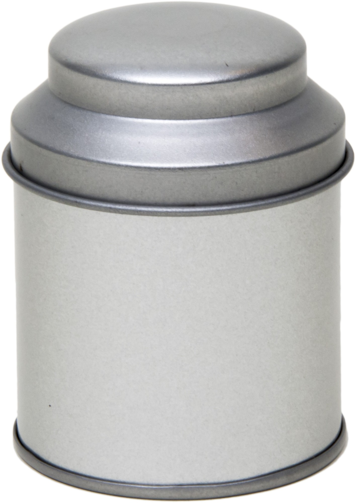 Blik rond zilverkleurig met aroma deksel 9 x 11 cm