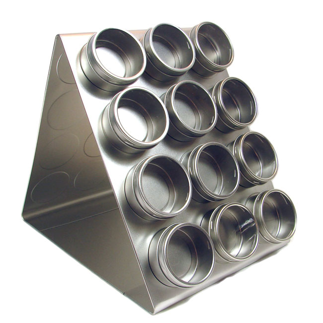 Presentatie display met 12 blikjes