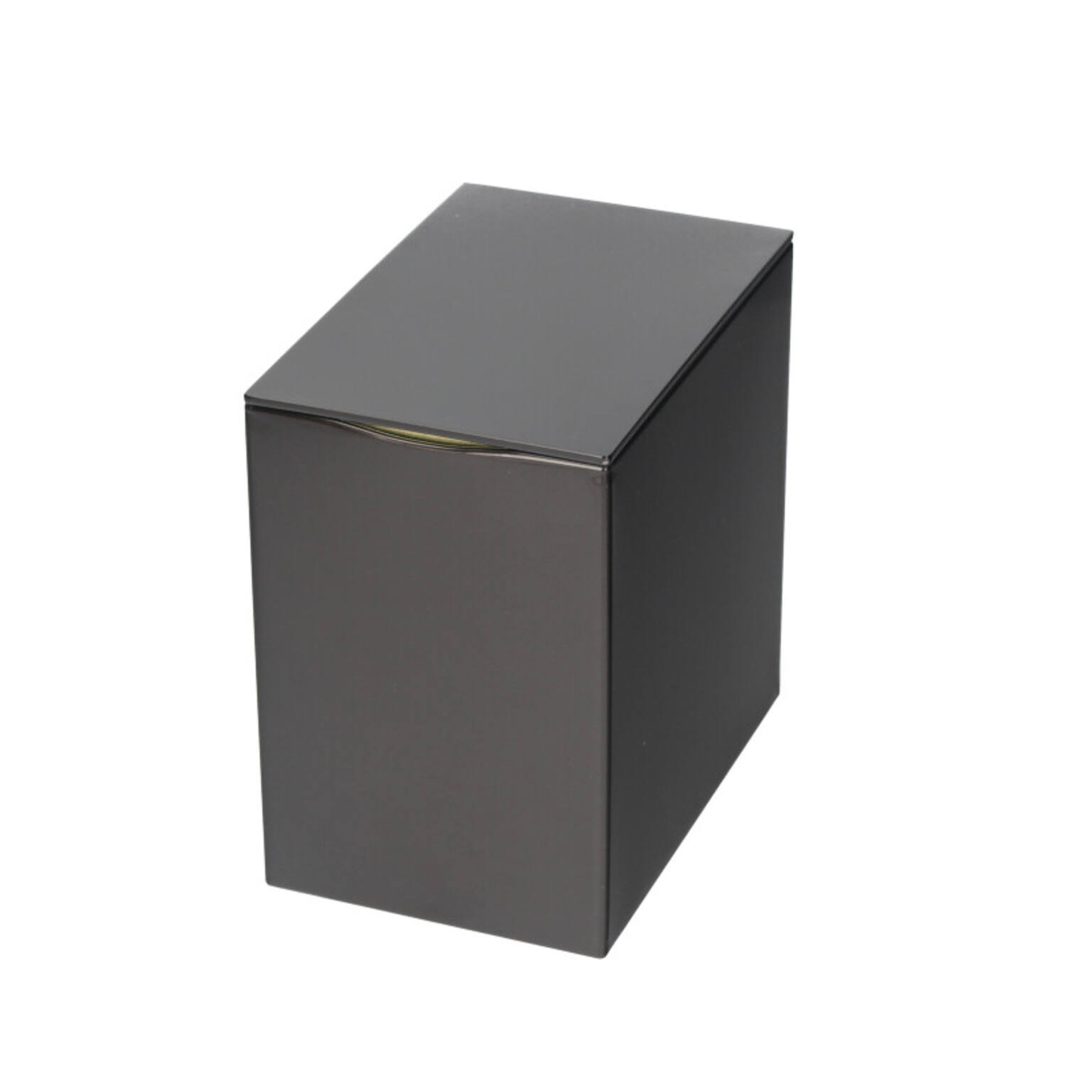 Blik rechthoekig 'De Luxe' met indrukdeksel 15x10x15 cm