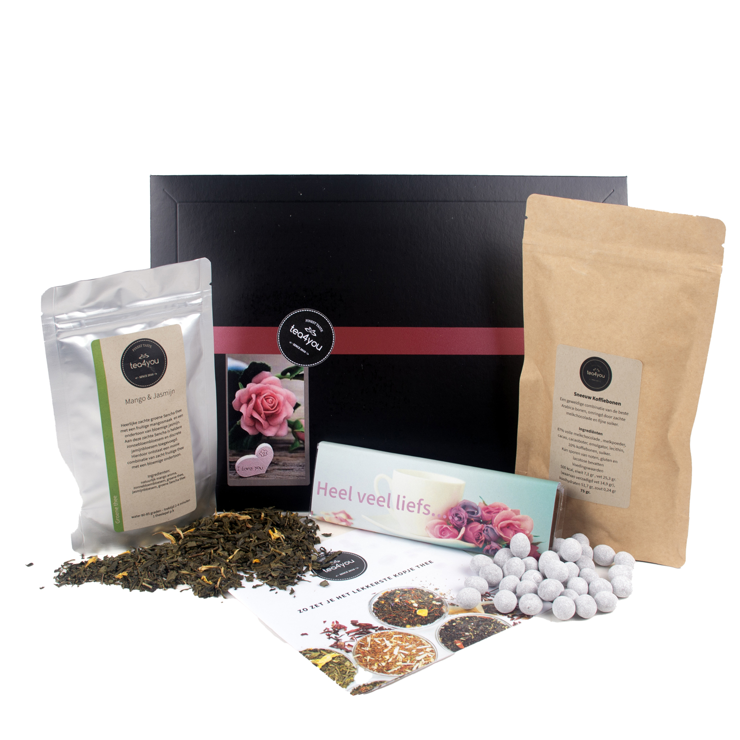Thee cadeau "Thee en chocolade voor jou"